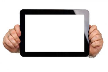 Hoding siyah tablet çerçeve el dostum
