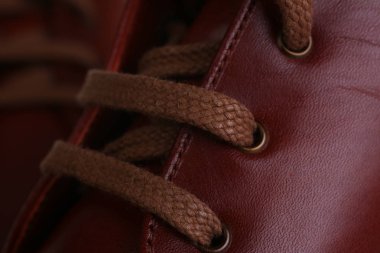 Turuncu kırmızı deri erkek kadın ayakkabı