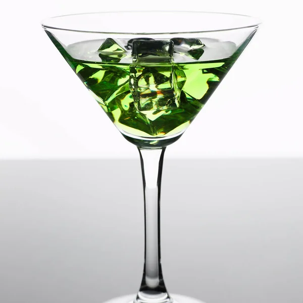 Cocktail absinthe with vodka in martini glass — Stock Photo, Image
