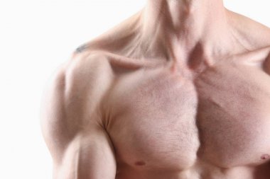 Fitness adam arka plan omuz biceps