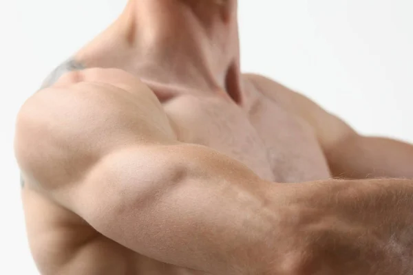 Fitness homme arrière-plan épaule biceps — Photo