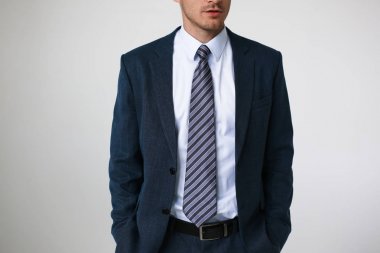 Gömlek takım elbise iş tarzı adam moda kravat