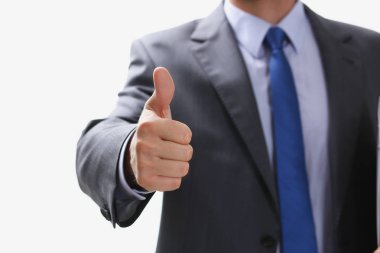 Erkek Tamam gösterilen el veya işareti ile onaylayın