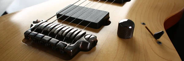 Κλασικό σχήμα ξύλινα ηλεκτρική κιθάρα με λαιμό Τριανταφυλλιά — Φωτογραφία Αρχείου