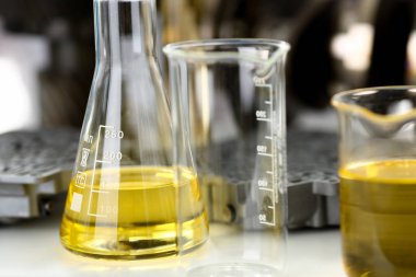 Test tüpü kimya şişesi arka plan