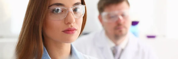 Smiling beautiful technician woman portrait — Stock Photo, Image