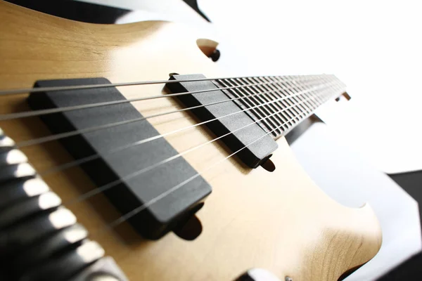 Classic shape wooden electric guitar with rosewood neck — Stock Photo, Image