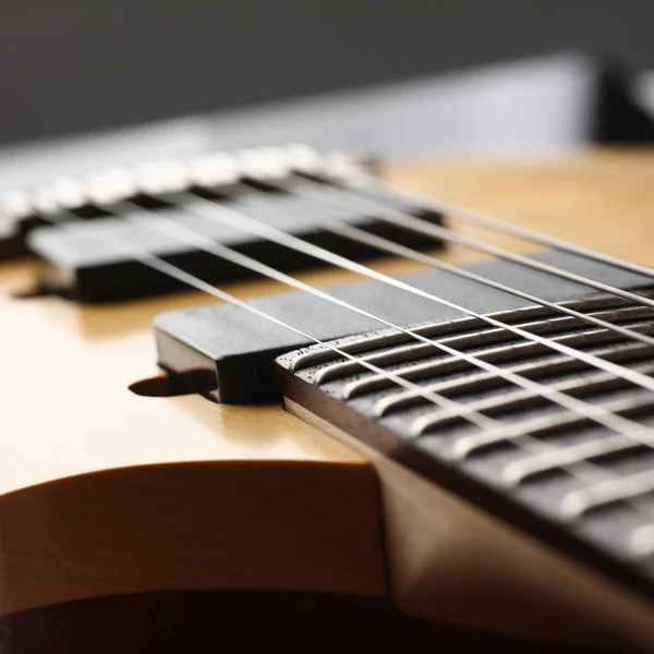 Classic shape wooden electric guitar with rosewood neck — Stock Photo, Image