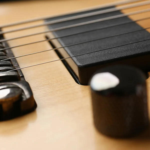 Classic shape wooden electric guitar with rosewood neck — Stock Photo, Image