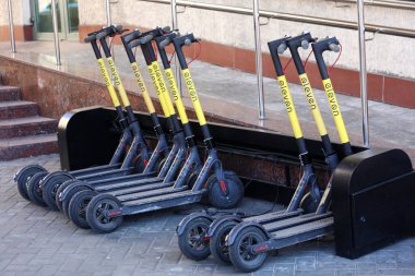 Mi electronic scooter as city sharing service Go Eleven