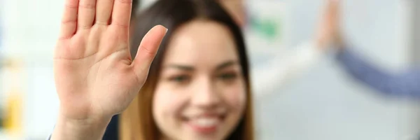 Prachtvolle Frau im Amt — Stockfoto