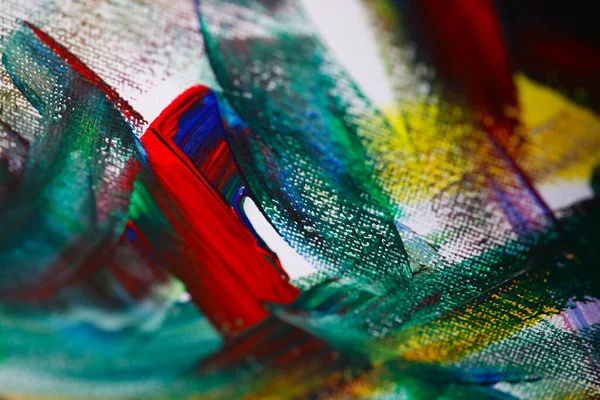 Artists multicolored brush strokes — 图库照片