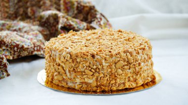 tereyağı ile fıstık - kremalı pasta Sovyet Rus pasta Podarochniy