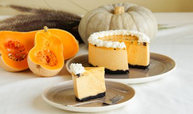 oreo coockies kırıntıları ile kabak sufle cake