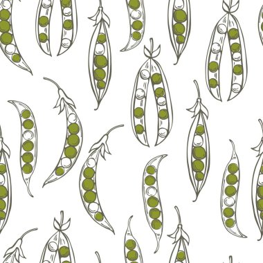 El yapımı bezelyeler. Vektörsüz desen.