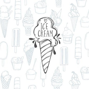 Dondurmalı vektör geçmişi. Çizim çizimi.