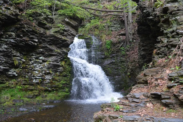 Vodopád v Poconos — Stock fotografie