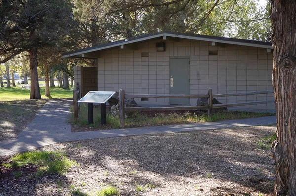 Restrooms at a Roadside Rest Stop