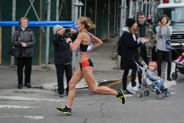 Elit Női Futó New York City Marathon 2017 November — Stock Fotó