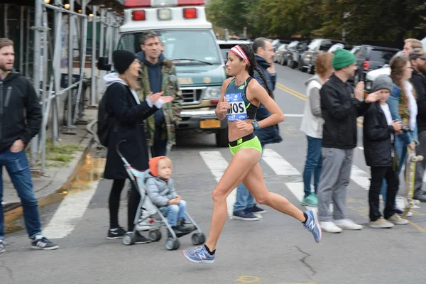 Elit Női Futó New York City Marathon 2017 November — Stock Fotó
