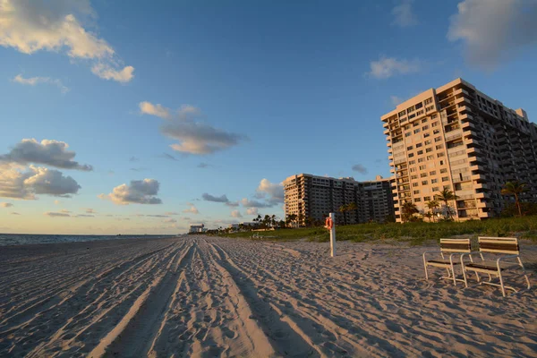 Lauderdale Sea Beach Lever Soleil — Photo