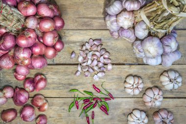 sebze sağlıklı Bahçe soğancık Tay arka plan.