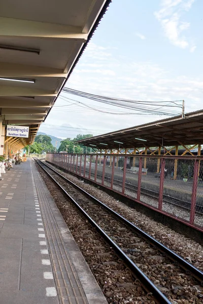 Järnvägsspåren i thailand — Stockfoto