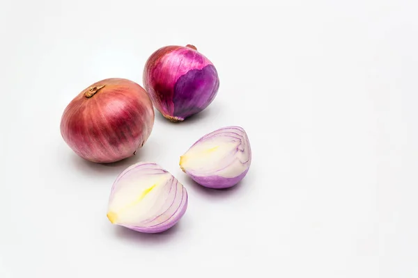 Colorful onion and onion is cut in half. — Stock Photo, Image