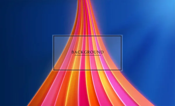 Abstraktní Pozadí Zářivými Liniemi Neonových Světel Music Digital Equalizer Design — Stockový vektor