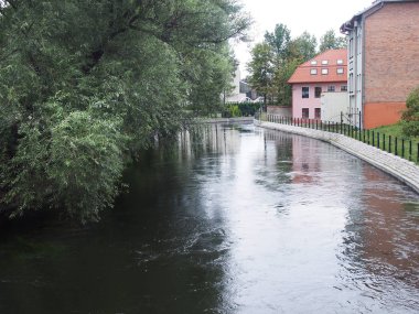 Eski townhouse Bydgoszcz Polonya şehir