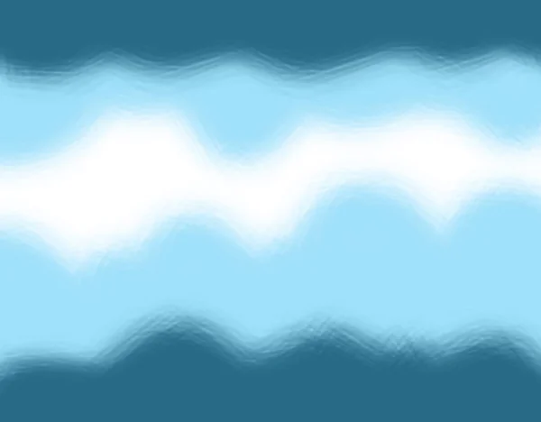 Illustration, abstraktion blå vita vågor. — Stockfoto