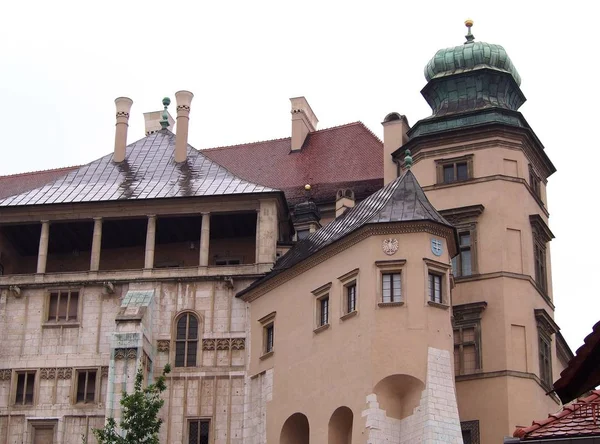 Zamek Królewski Wawelu Budynków Architektura — Zdjęcie stockowe