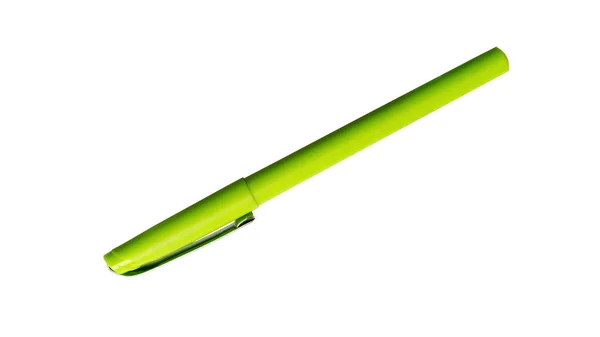 Green pen isolated on white background. — Stock Photo, Image