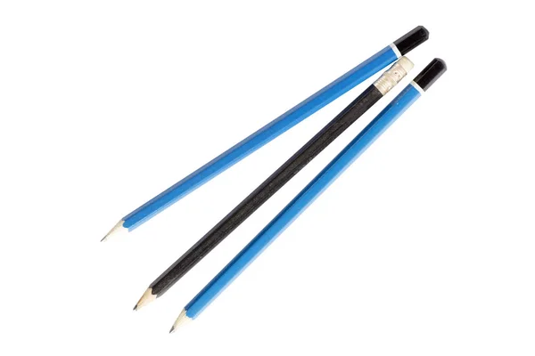 하얀 배경에서 분리 된 연필. — 스톡 사진
