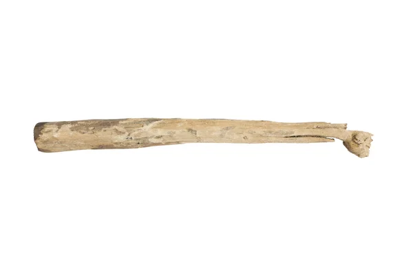 Argamassa de madeira antiga isolada sobre branco — Fotografia de Stock