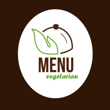 Vejetaryen Menü vektör şablonu