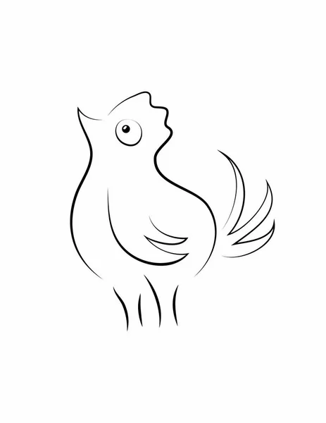 Chicken vector illustration — Stock Vector