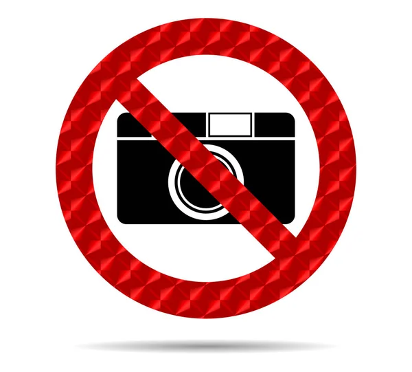 Geen foto camera teken — Stockfoto