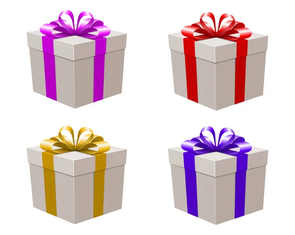Set cajas regalo —  Fotos de Stock