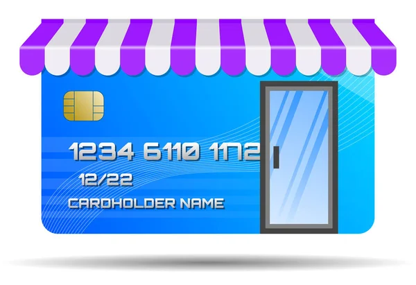 Kreditkarte, Konzept Online-Shopping — Stockfoto
