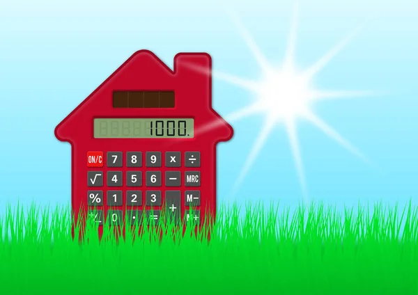 Calculator House, concept investment — Stock Photo, Image