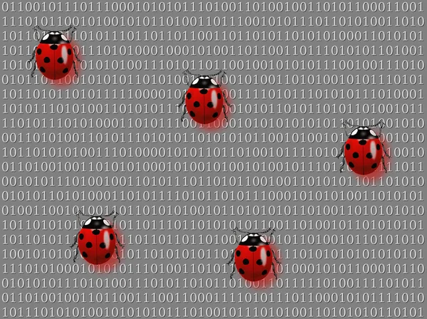 Code binaire, concept malware — Photo