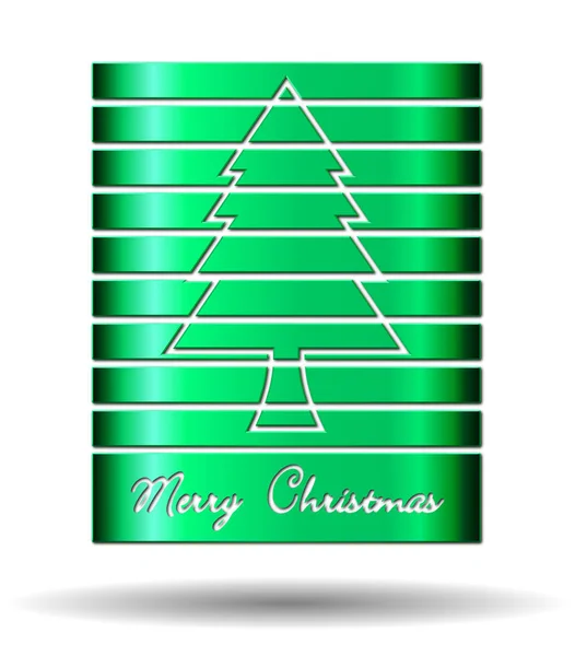 Abstract metallic Christmas tree — Stock Photo, Image