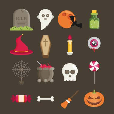 Cadılar Bayramı Icons set
