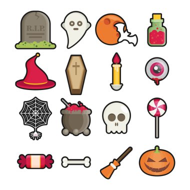 Cadılar Bayramı Icons set