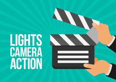 sinema tokmağı elinde