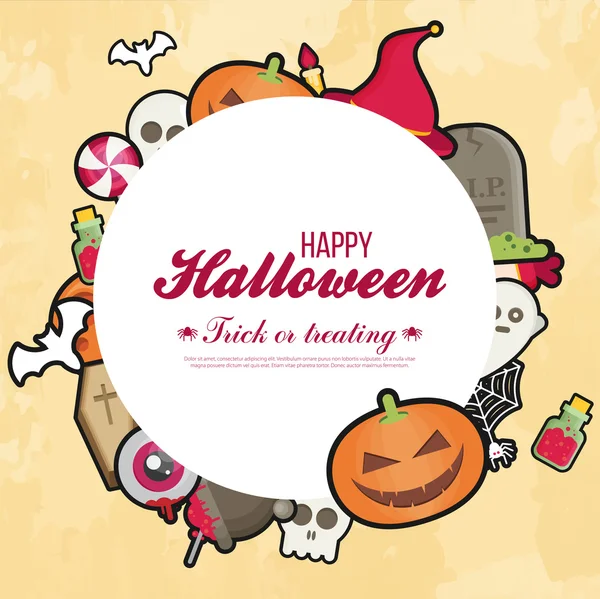 Hintergrund des Halloween-Banners — Stockvektor