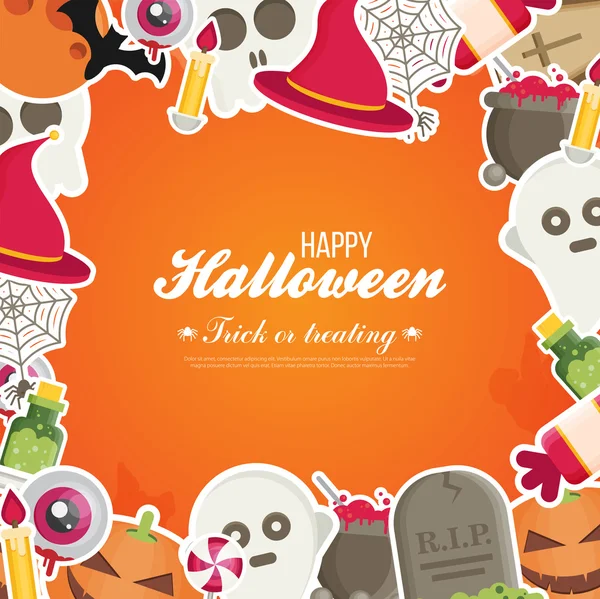 Hintergrund des Halloween-Banners — Stockvektor