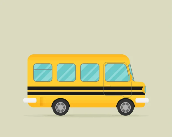 Старый, винтажный, ретро автобус — стоковый вектор