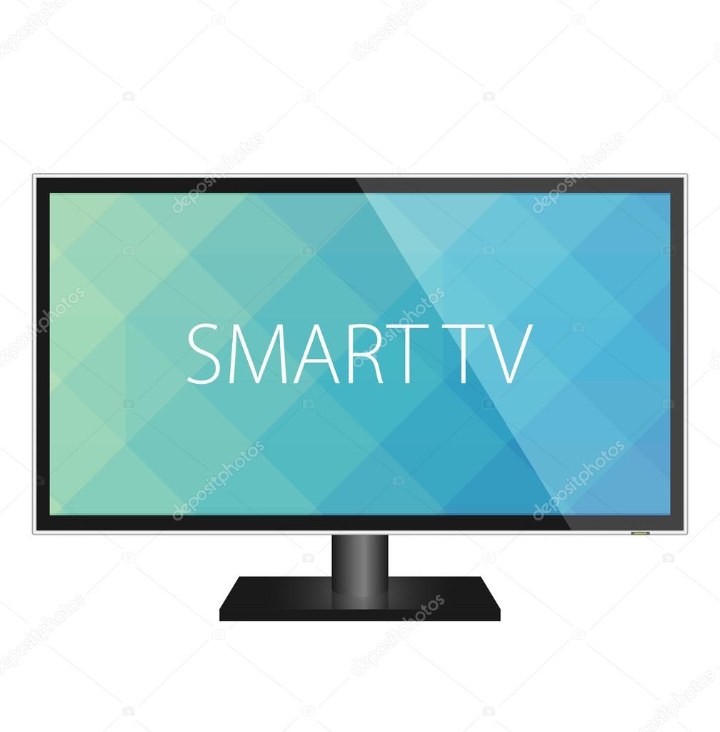 Smart TV, LED TV Stock Vector by ©Mix3r 125755434